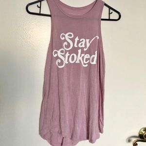 Stay Stoked Racer Back tank
